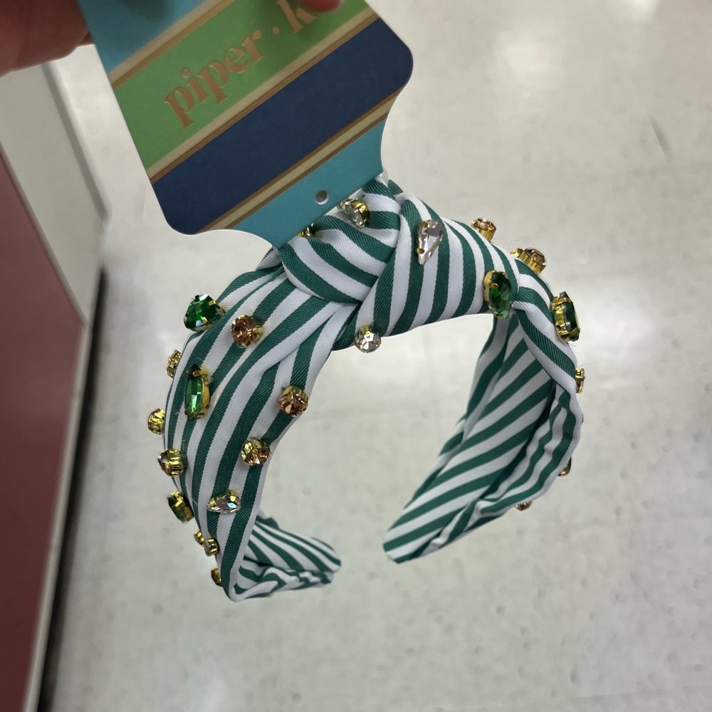 NWT ⚜️💚⚜️ Piper K Gorgeous Crystals Embellished Hair Headband - Picture 8 of 8
